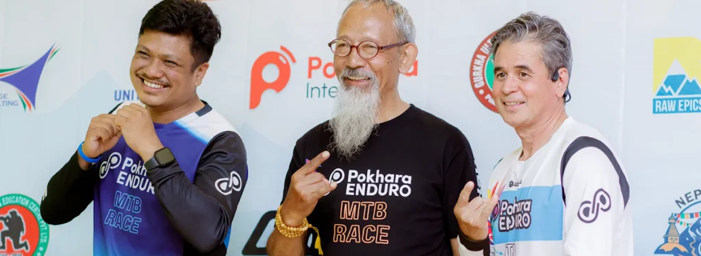 Pokhara Enduro Founders - Sunil Chandra Sharma, Chhimi Urkyen Gurung, Shailesh Man Joshi aka Smjrifle