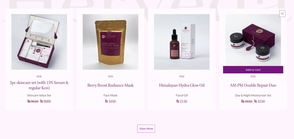 Herveda Botanicals screenshot 1