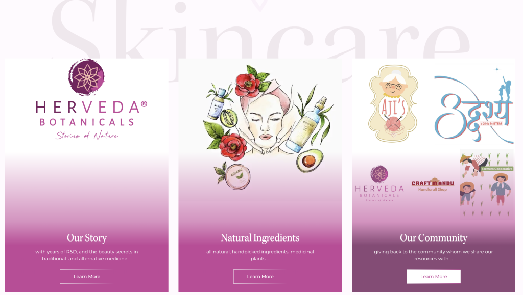 Herveda Botanicals screenshot 2