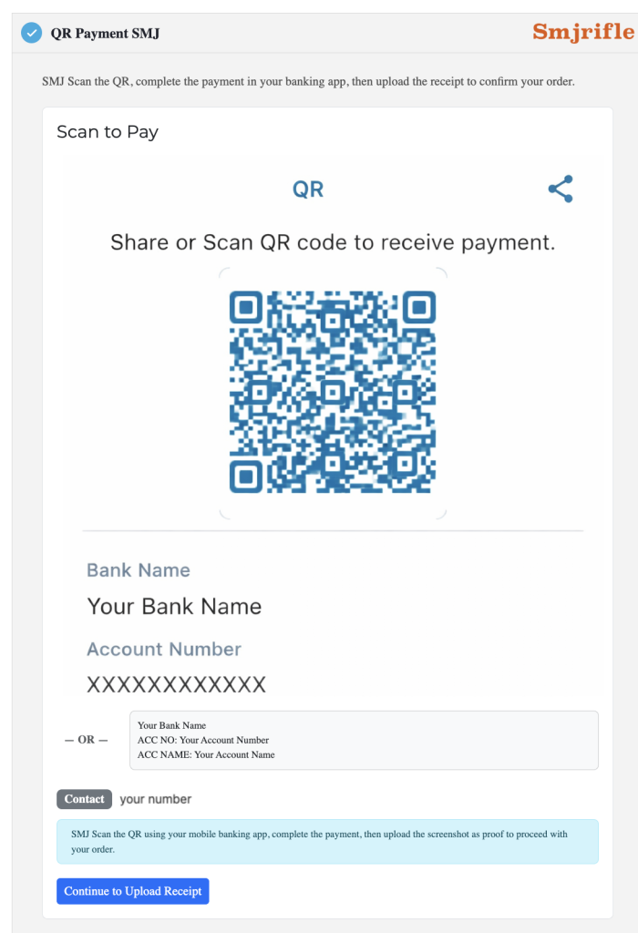 Smjrifle Fonepay QR Payments (WooCommerce) screenshot 2