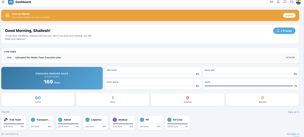 AI-Powered Event Management PWA Platform screenshot 1