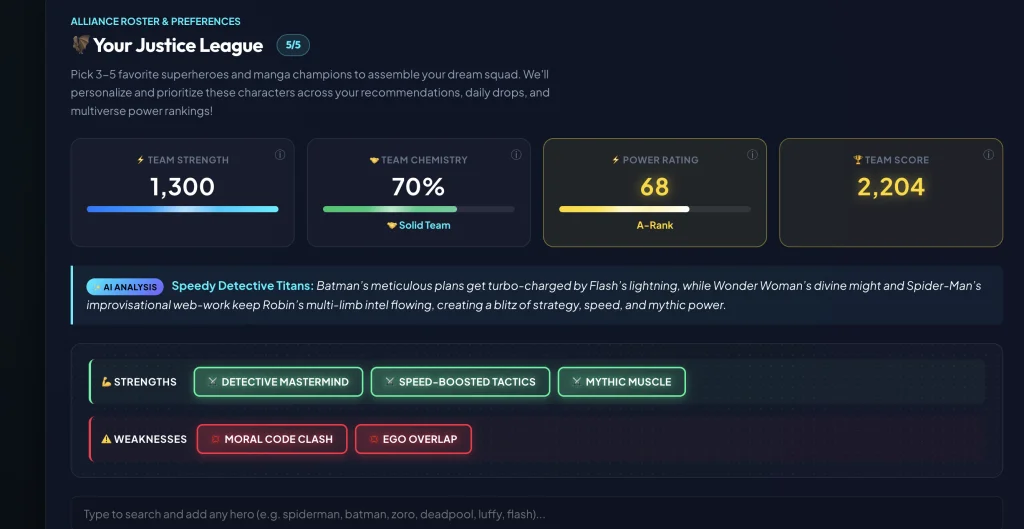 Comicpanna: AI-Powered Comic & Manga Tracking & RPG Discovery Hub screenshot 1